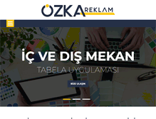 Tablet Screenshot of ozkareklam.com